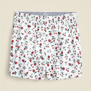 NEW J. Crew Men's 100% Cotton White With Cherries & Roses Novelty Print …
